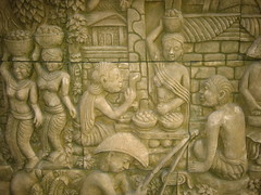 Carving outside of Tropica Bungalows