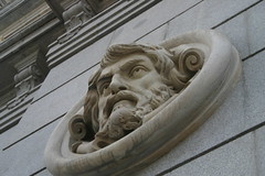 Across the street from the Bank of Spain