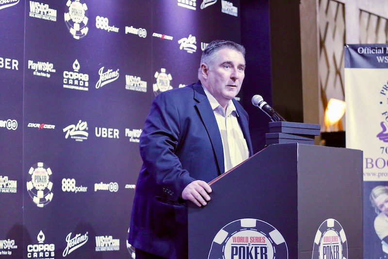 Bill Rini Awarding WSOP Bracelet 